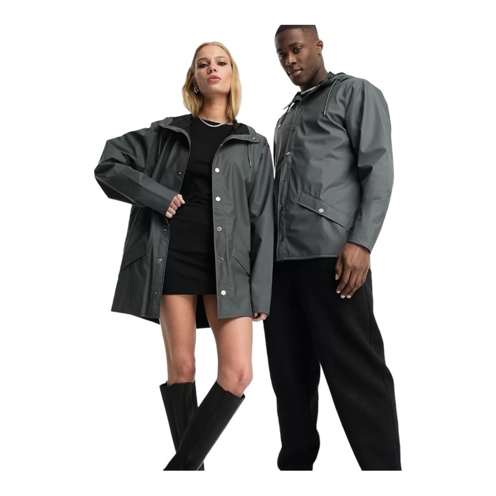 Rains Waterproof Jacket in Slate NWT